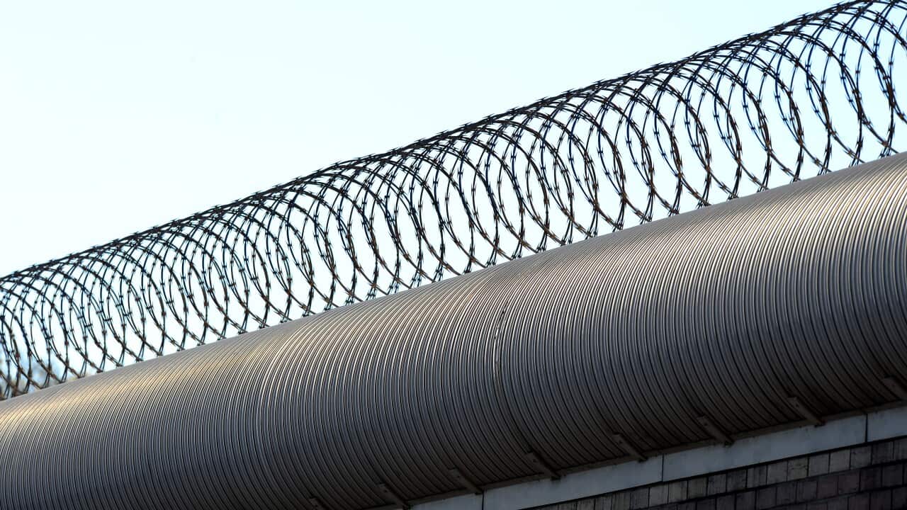 Razor wire, remand centre, Melbourne aap.jpg
