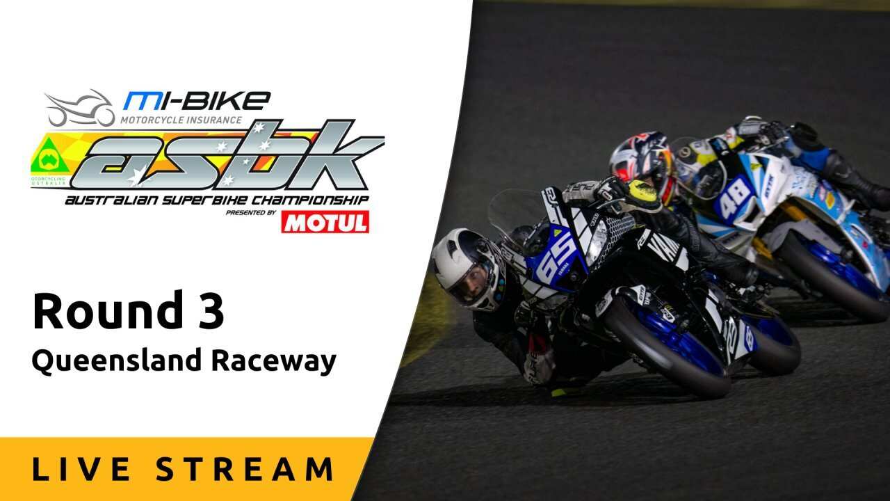 Round 3, Queensland Raceway - Live Stream - Australian Superbike Championship 2024