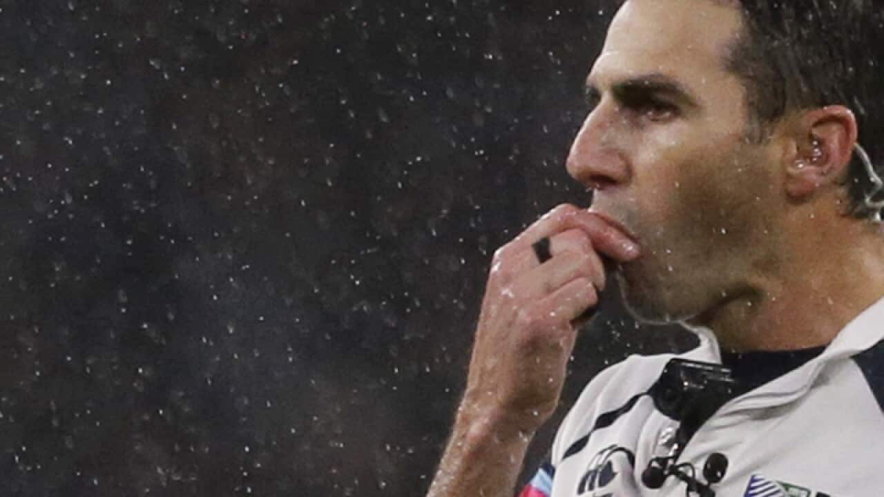 South African referee Craig Joubert.