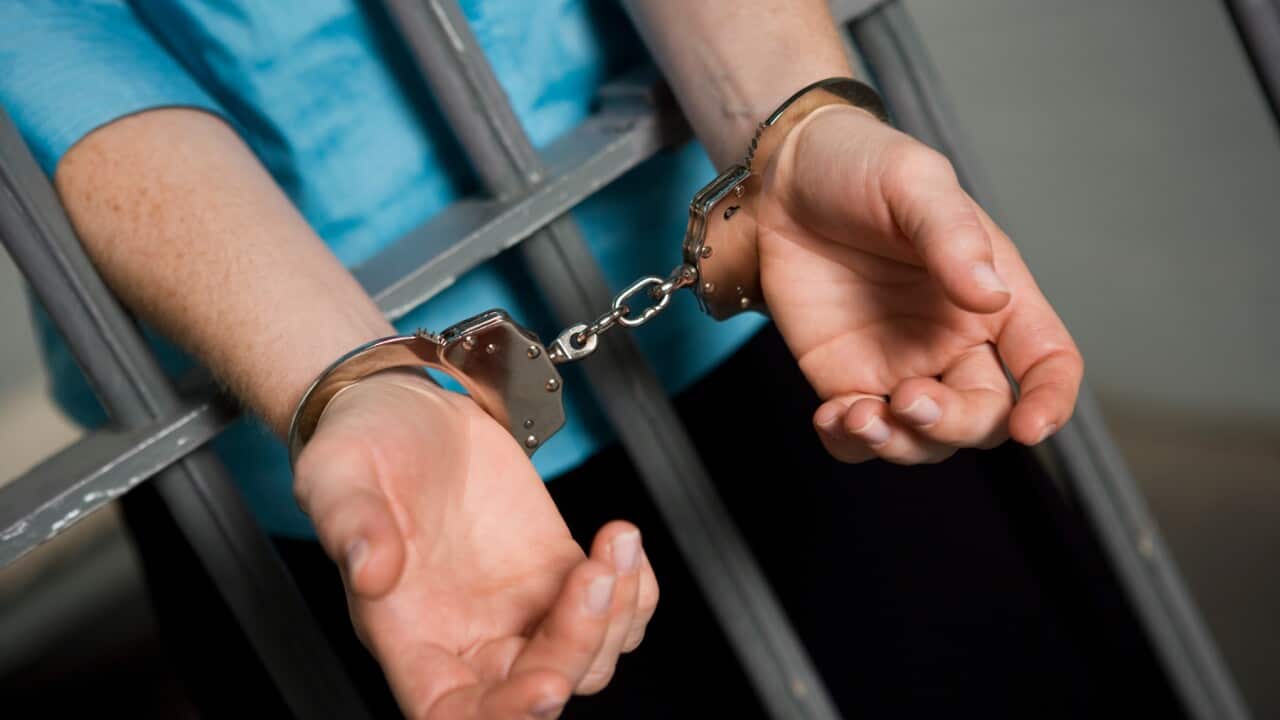 handcuffed