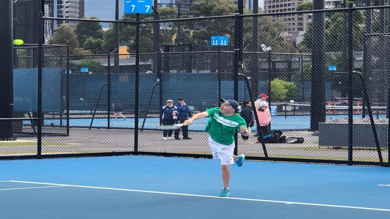 TIm Gould is competing for a third consecutive singles title.