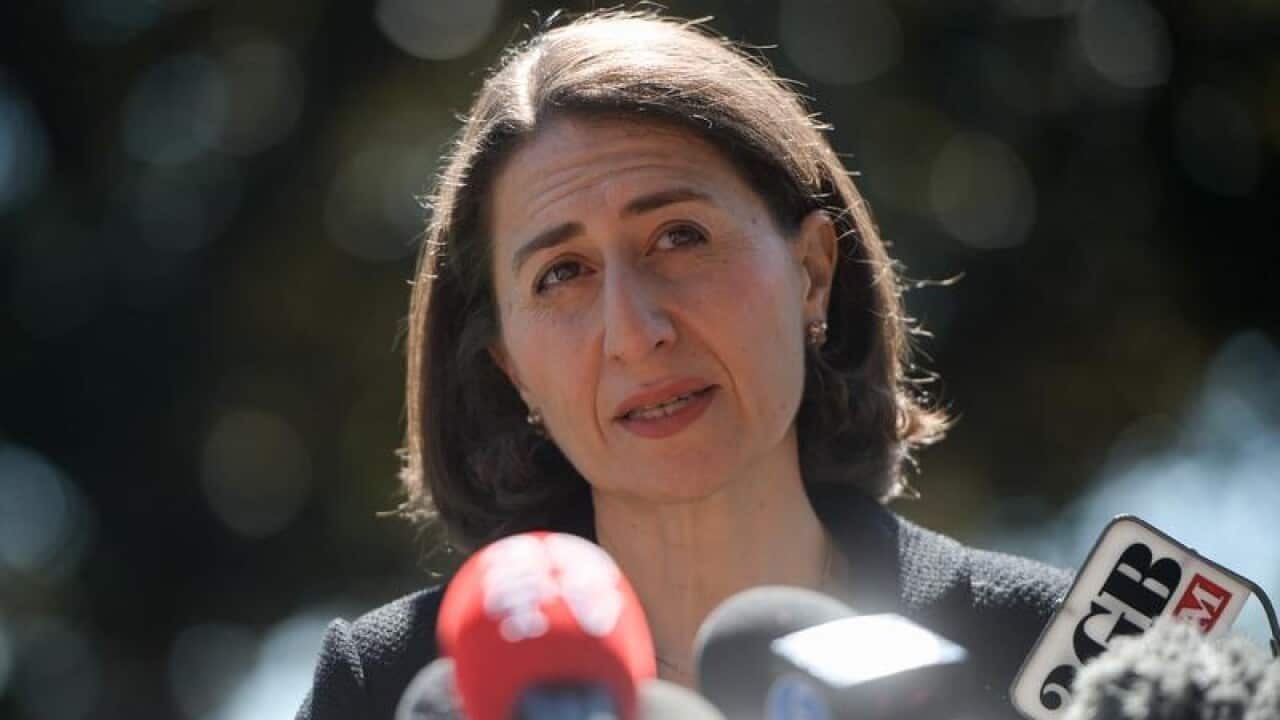 NSW Premier Gladys Berejiklian addressing media