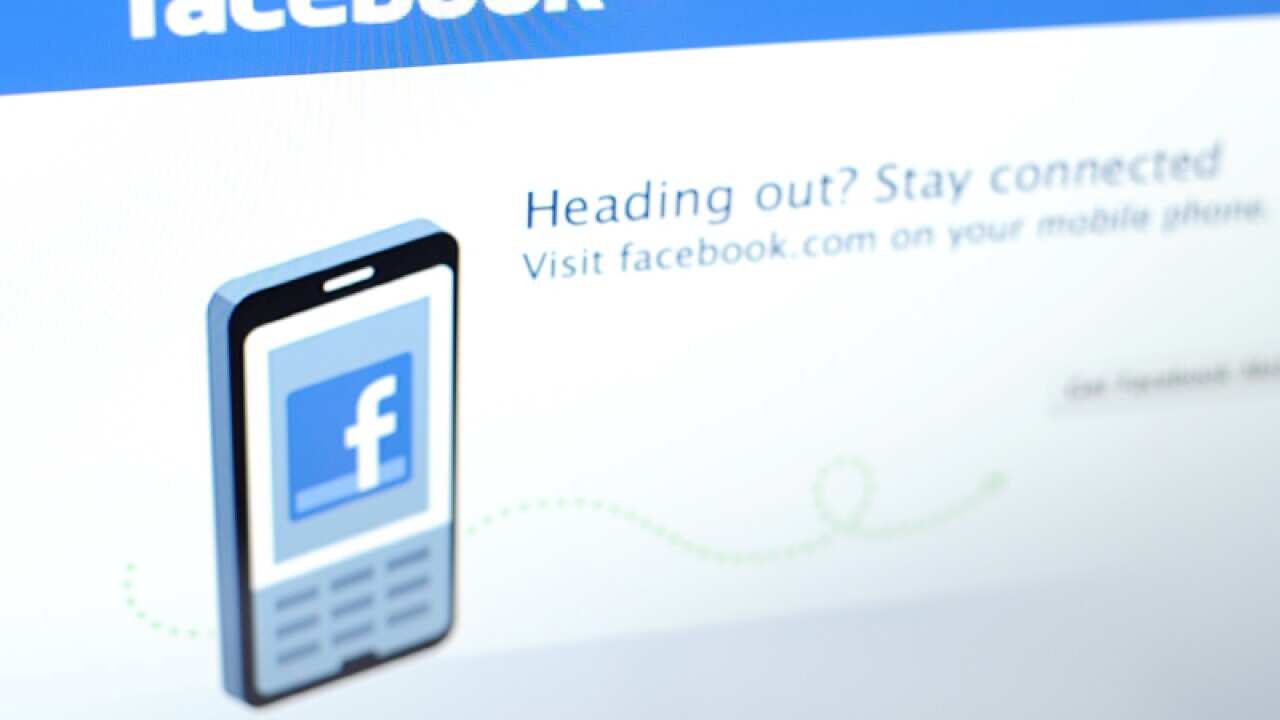 The Facebook homepage