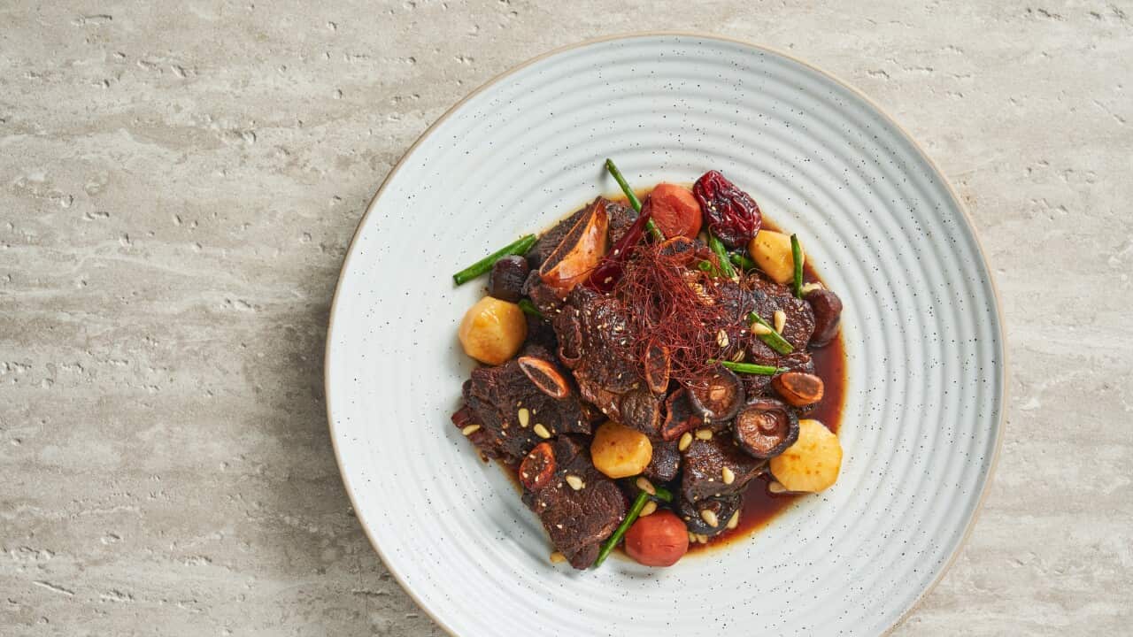 Korean beef stew (Galbi-jjim)