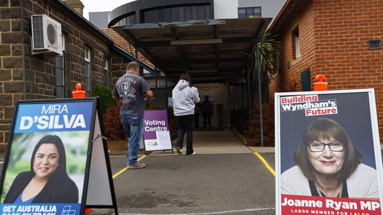 Early voting for the Australian election in Melbourne, Australia - 22 Apr 2025