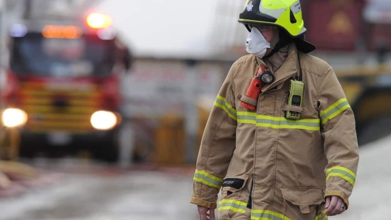A Victorian firefighter.