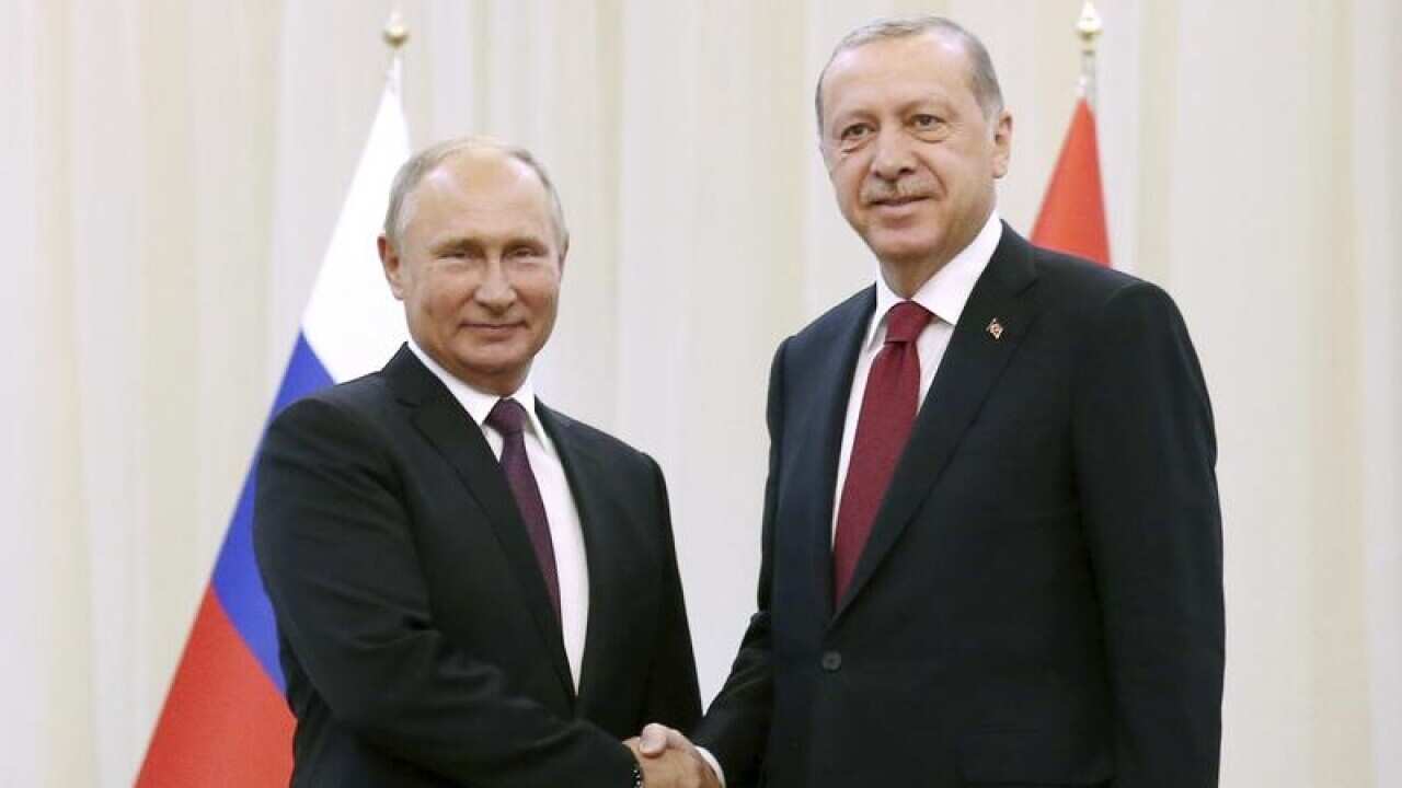 Turkish President Erdogan and Russian President Putin