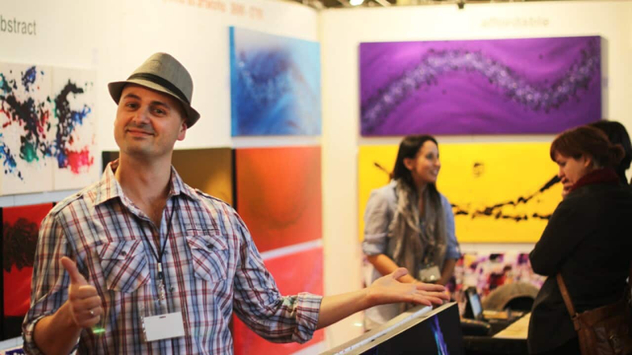 Coronavirus, COVID-19, abstract art, macedonian community, mendo vasilevski,