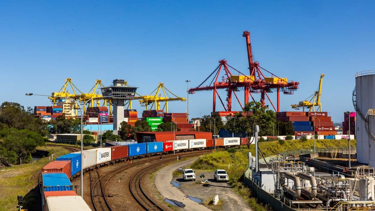 Shipping containers at Port Botany