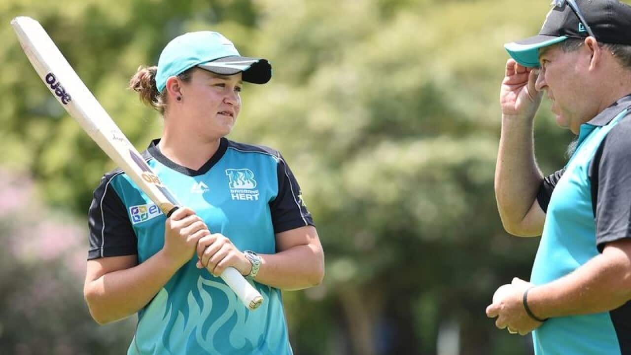 Ashleigh Barty and Andy Richards.