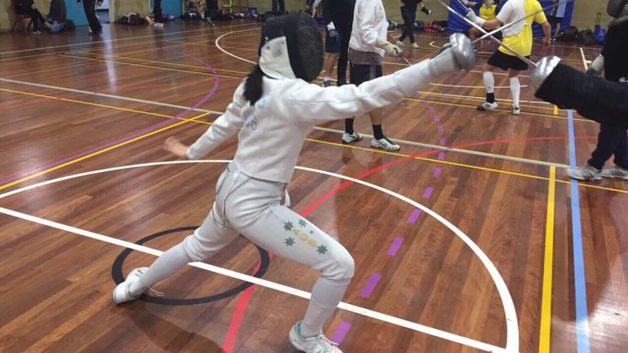 Katherine Wang in action