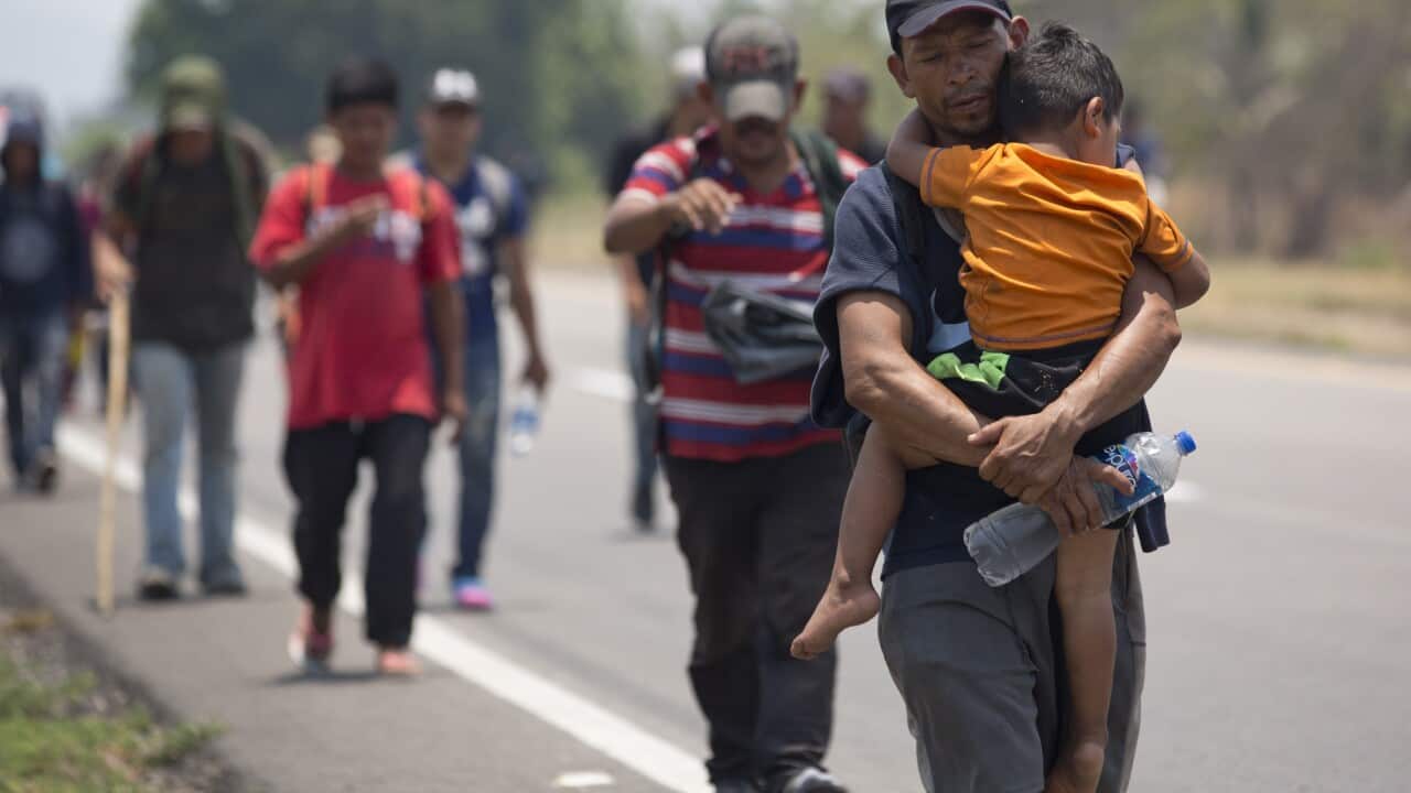 APTOPIX Mexico Migrant Caravan
