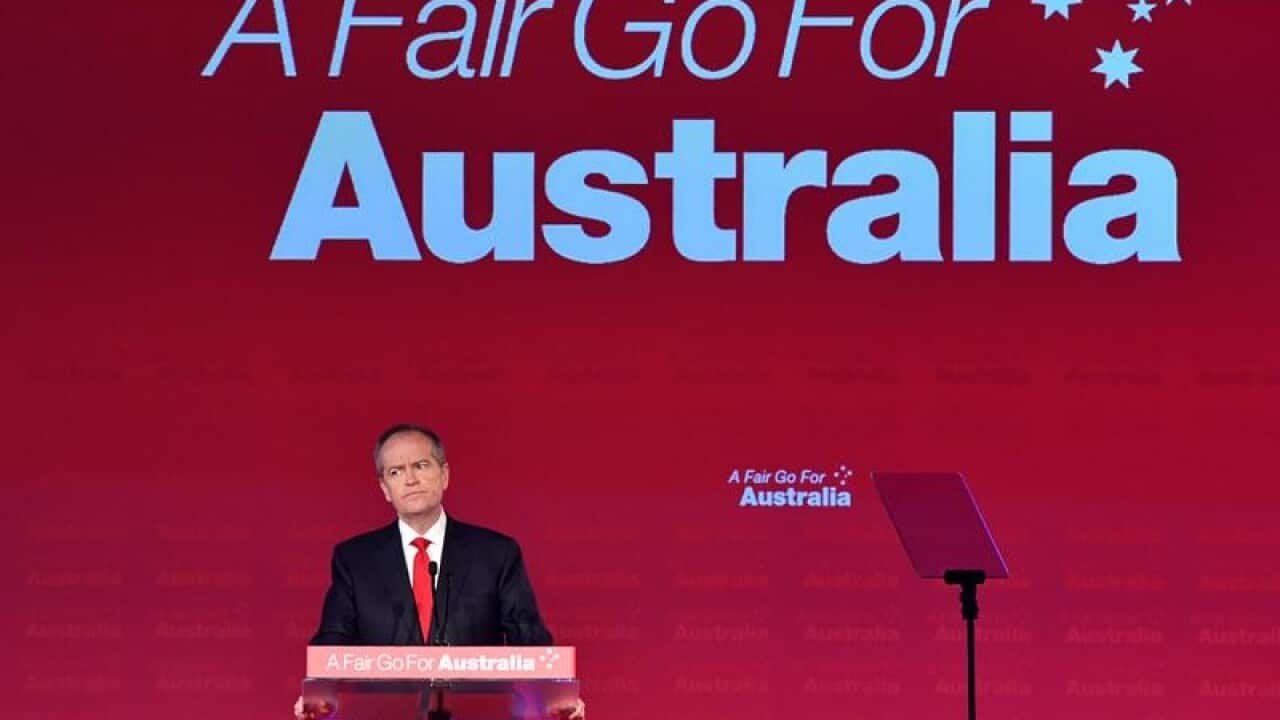 Bill Shorten at the launch of Labor's federal election campaign.