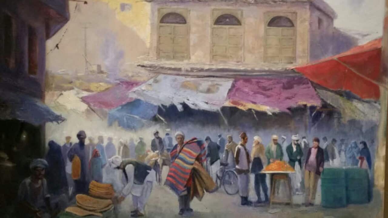 Painting of life in Afghanistan