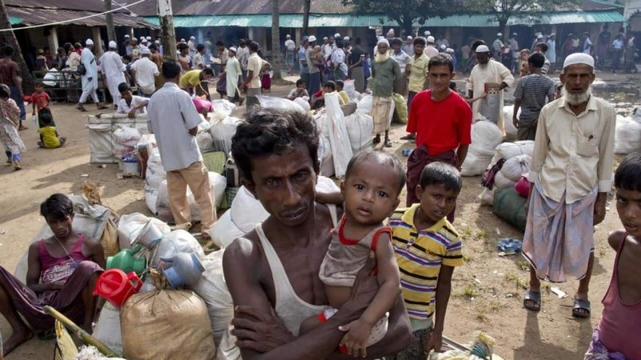 Rohingya Muslims from Myanmar.