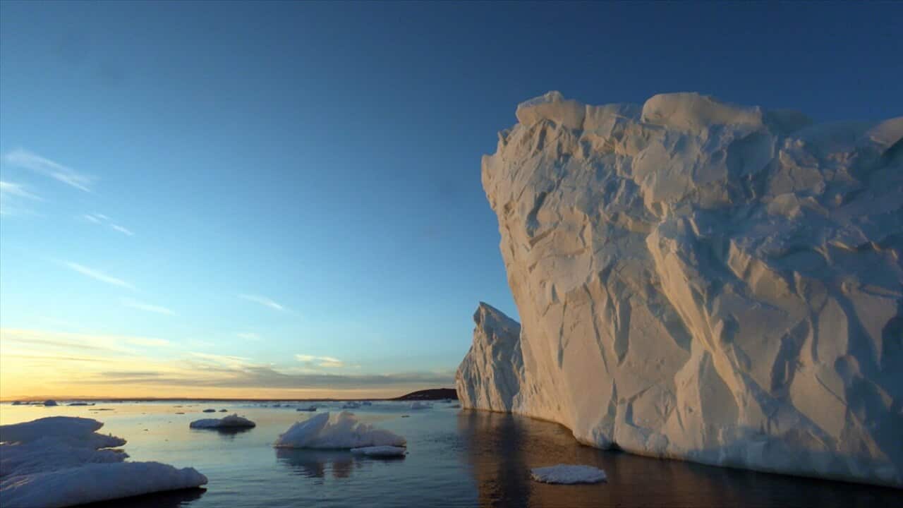 Giant iceberg at sunset, off Devon Island. From series Arctic Secrets