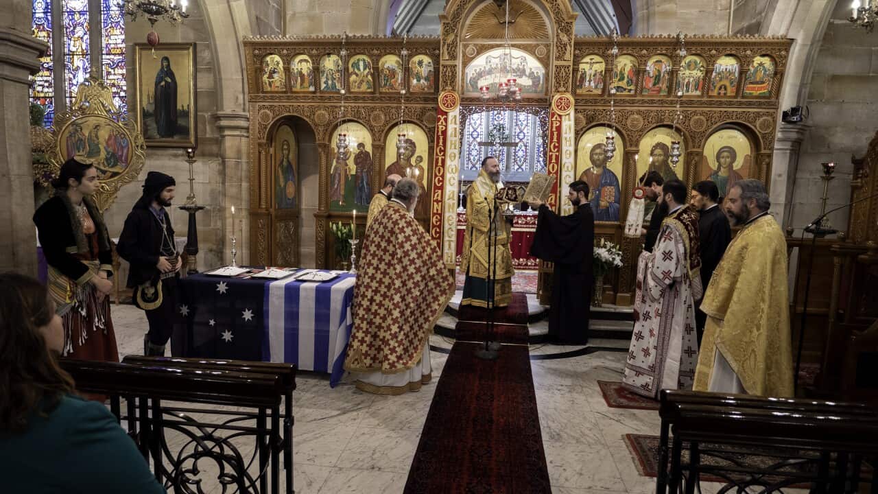 Memorial service at theGreek-Orthodox Cathedral in Sydney for the Pontian genocide
