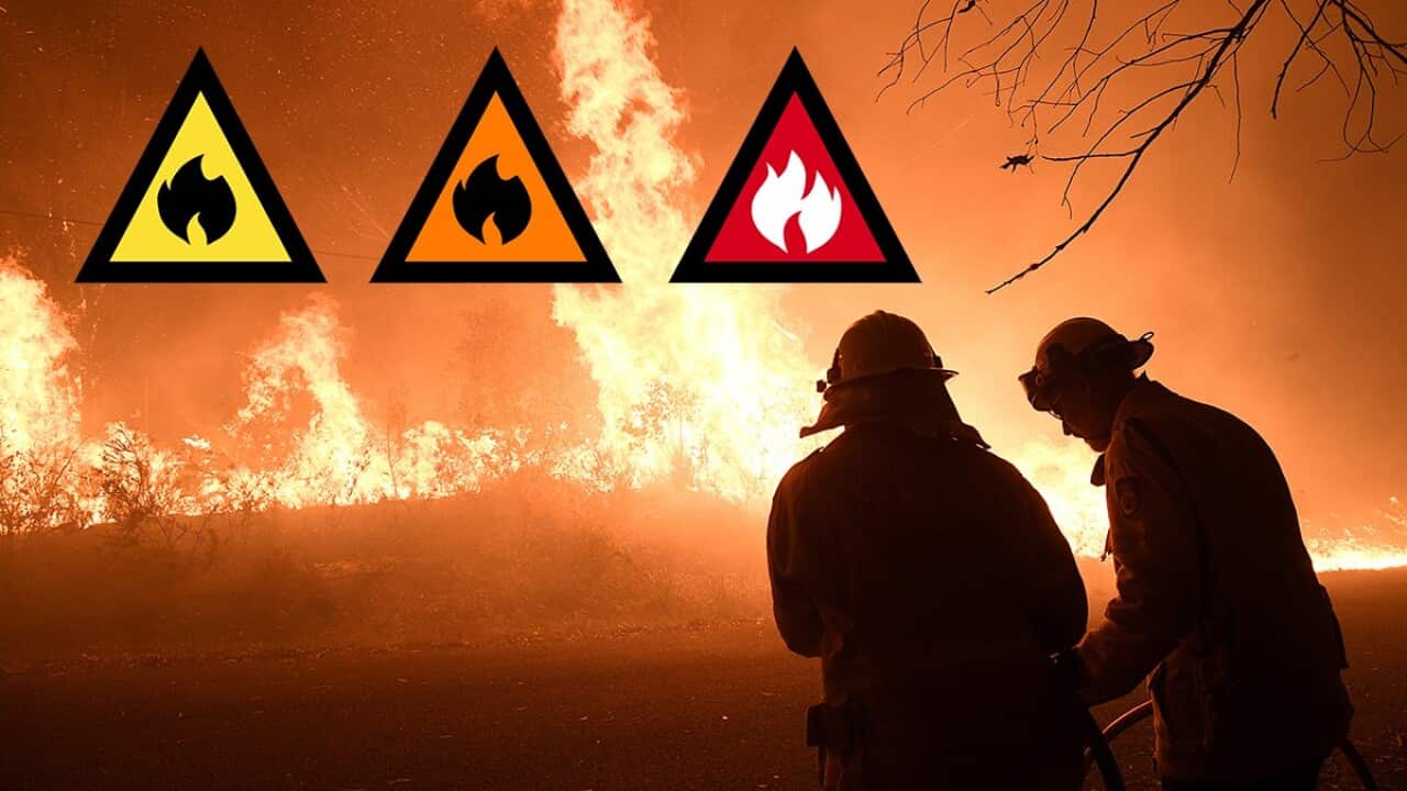 NSW Rural Fire Service crews protect properties on Waratah Road and Kelyknack Road as the Wrights Creek fire approaches Mangrove Mountain north of Sydney, Thursday, December 5, 2019. (AAP Image/Dan Himbrechts) NO ARCHIVING