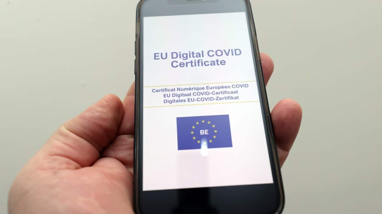 A digital vaccination certificate passport to travel within the European Union