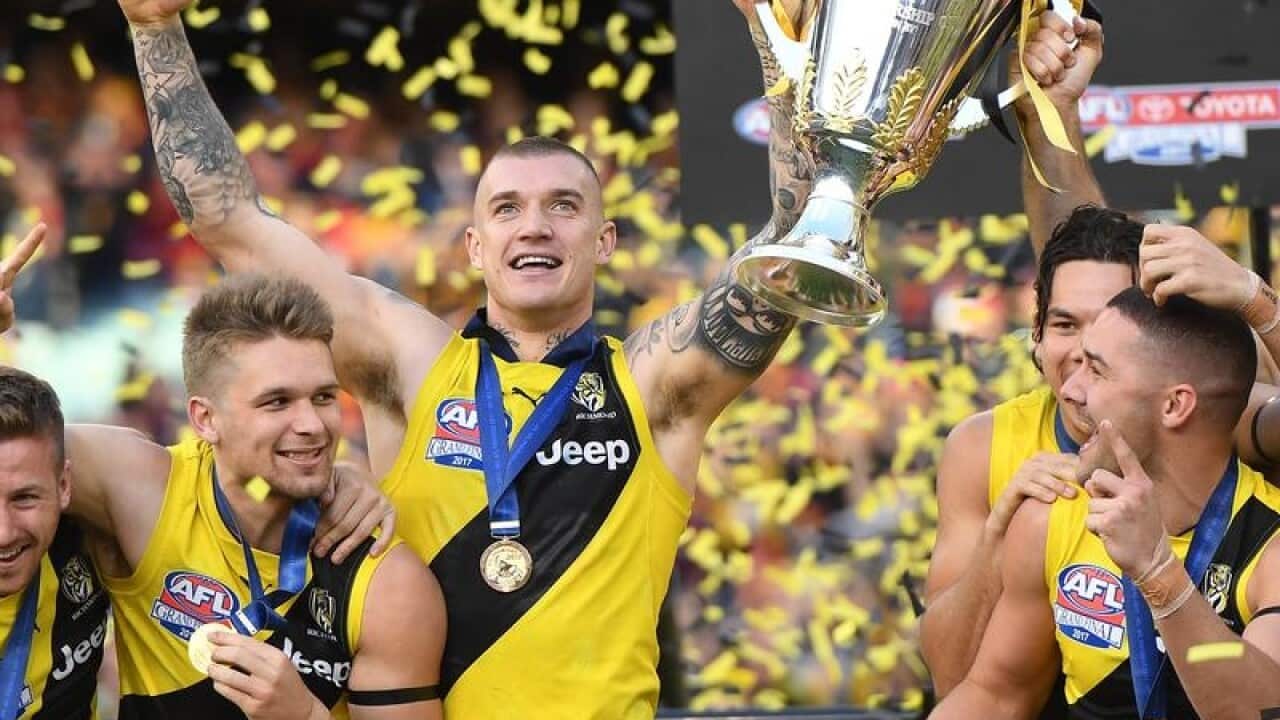 The Richmond Tigers win the AFL in 2017