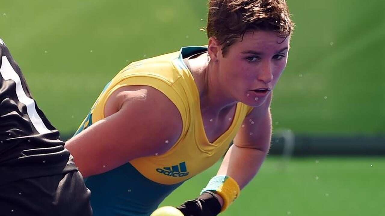 A file image of Australian hockey player Kathryn Slattery