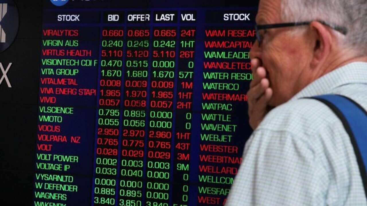Trading boards at the Australian Securities Exchange in Sydney.