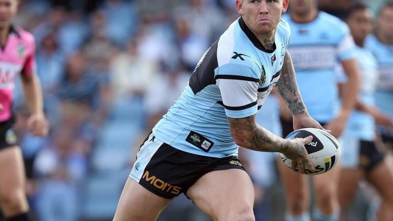 A file image of Todd Carney in action for the Cronulla Sharks.
