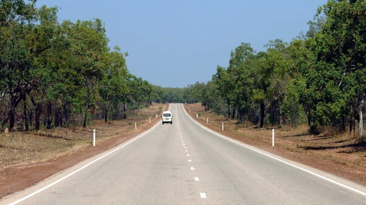 A stretch of the Stuart Highway in the Northern Territory