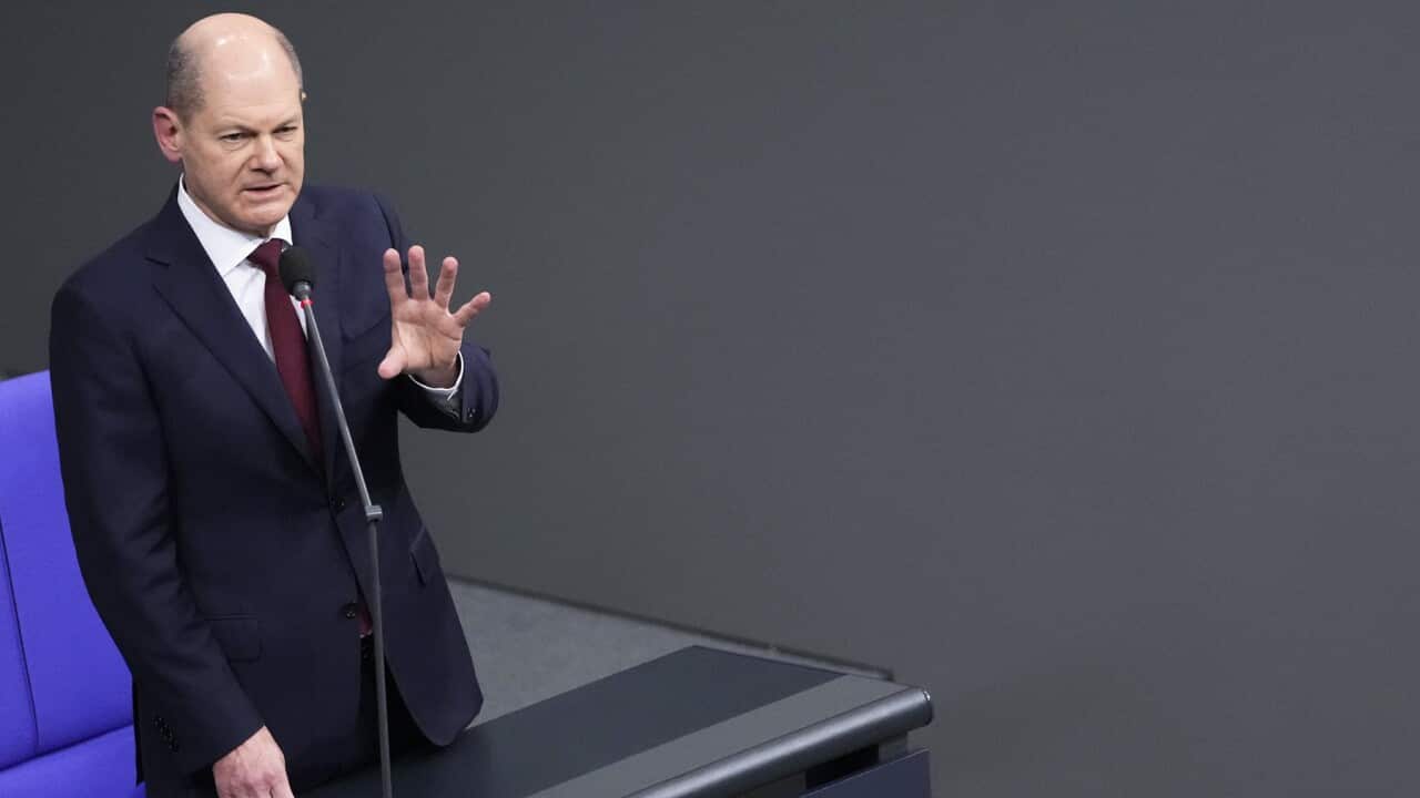 Kanzler Olaf Scholz in seiner ersten Fragestunde im Bundestag