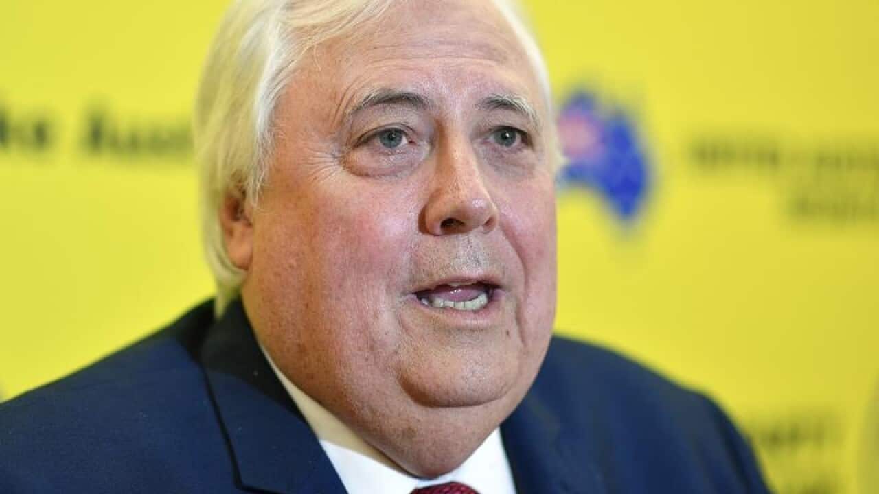 United Australia Party leader Clive Palmer