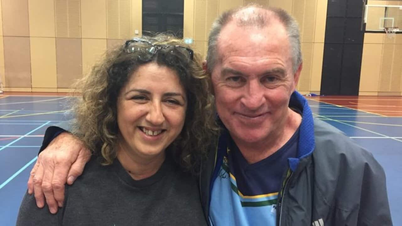 Lina Ishu, left, and Paul Wade