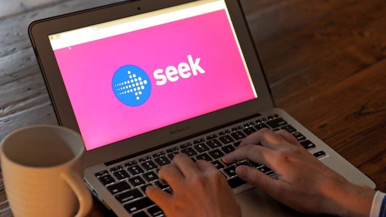 A file image of the Seek job seeking website logo