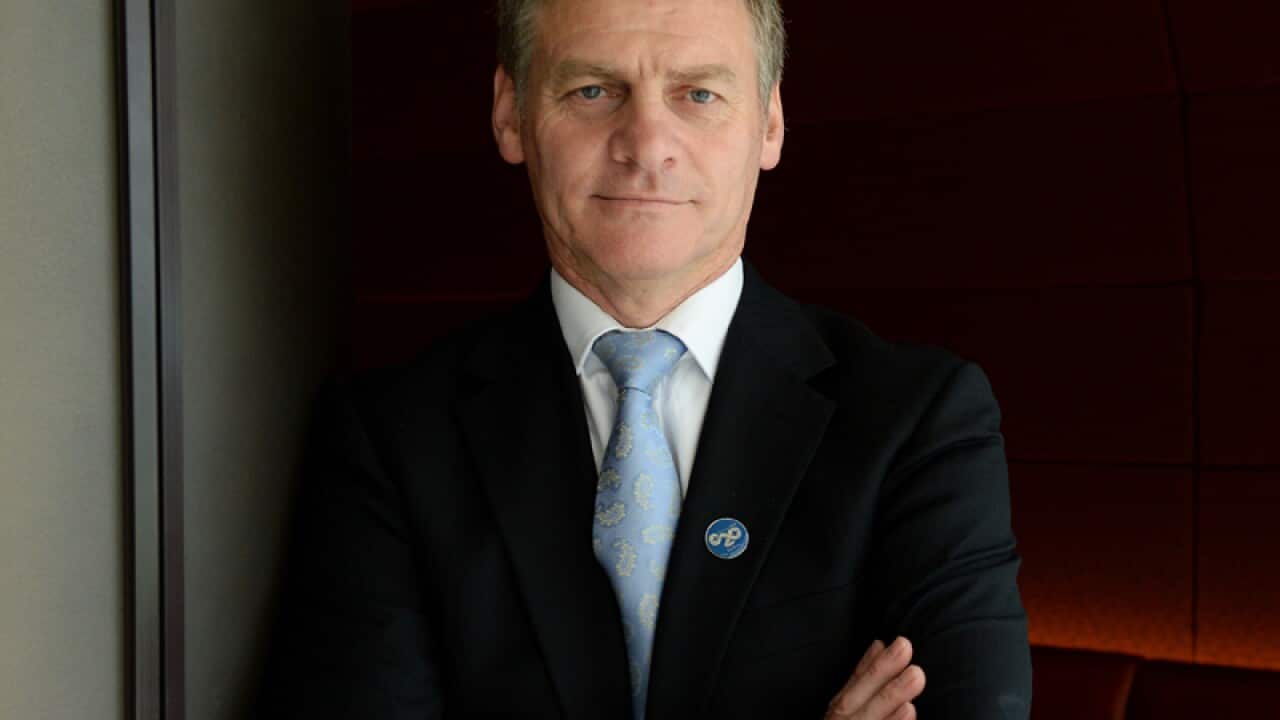 NZ Prime Minister Bill English poses for a photo