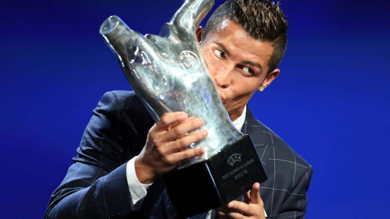 ChrChristiano Ronaldo claims his second UEFA Best Player in Europe award