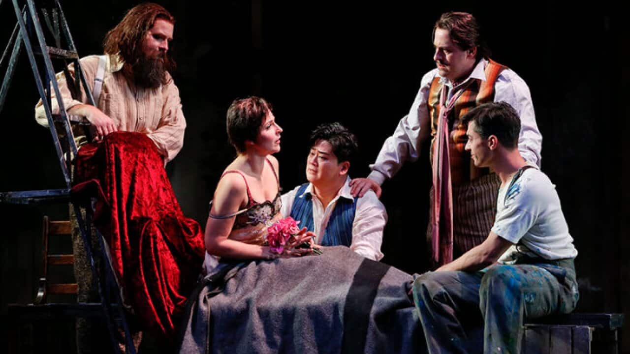 Yosep Kang as Rodolfo and Maija Kovalevska as Mimi