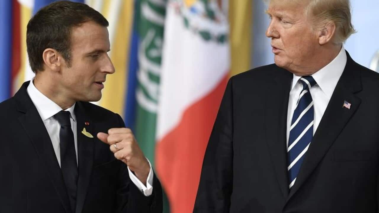 Trump Macron