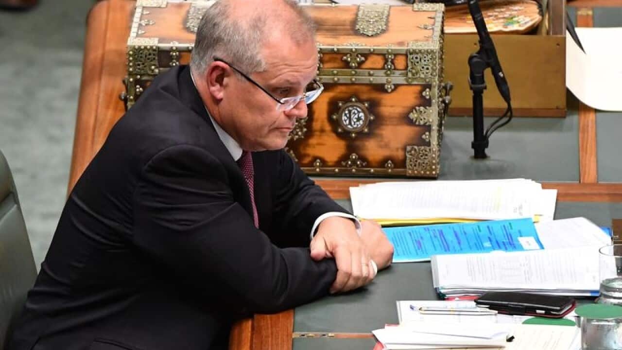 Prime Minister Scott Morrison during Question Time.