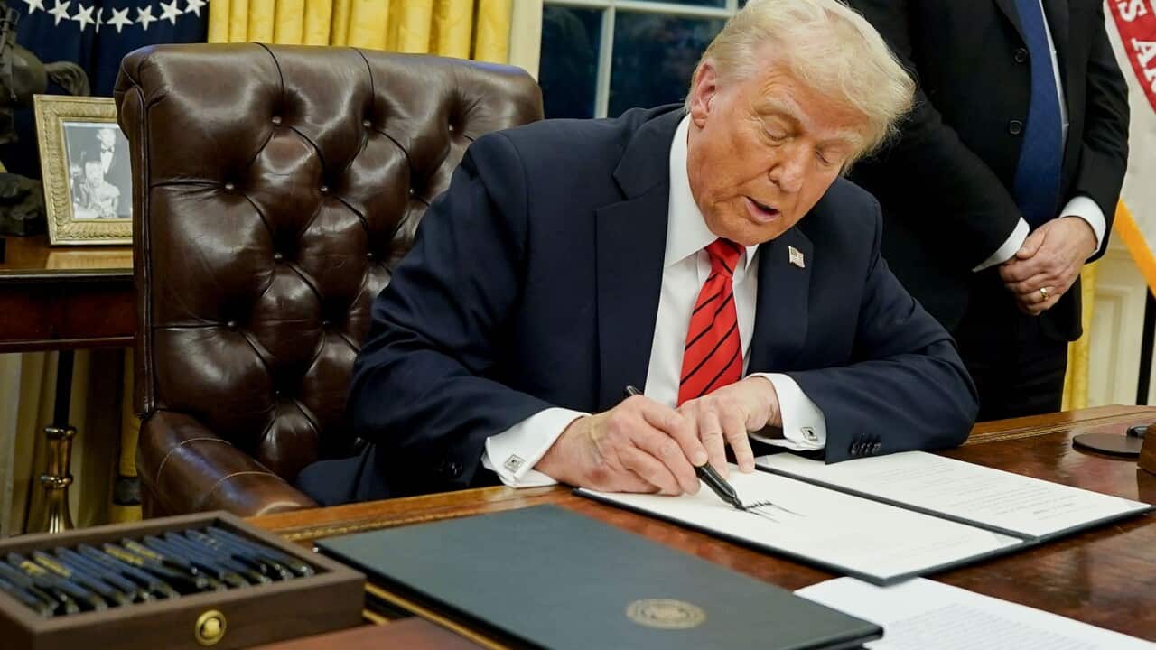 DC: US President Donald Trump signs executive order