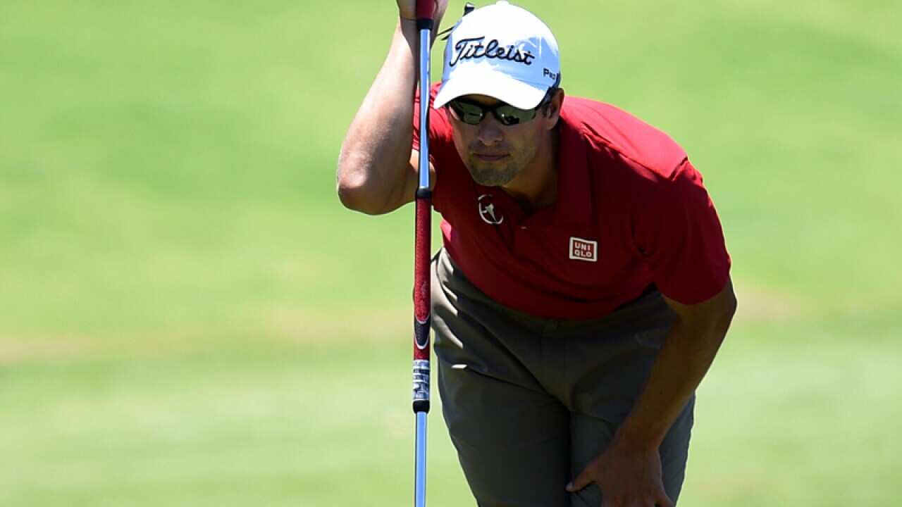 Adam Scott during the Australian Open