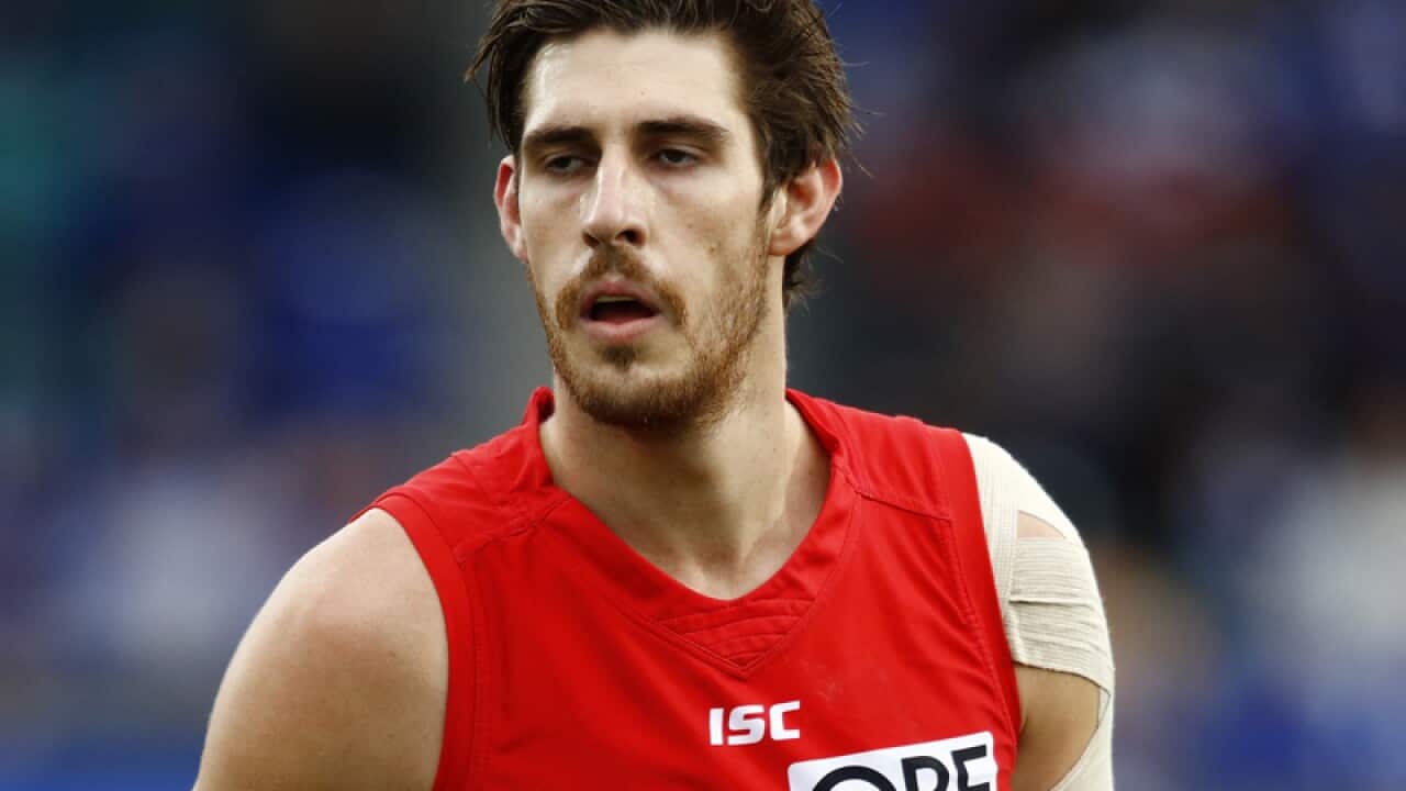 Sam Naismith of the Swans