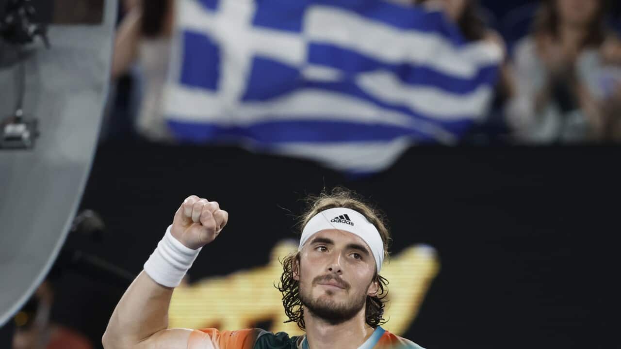 Stefanos Tsitsipas of Greece.