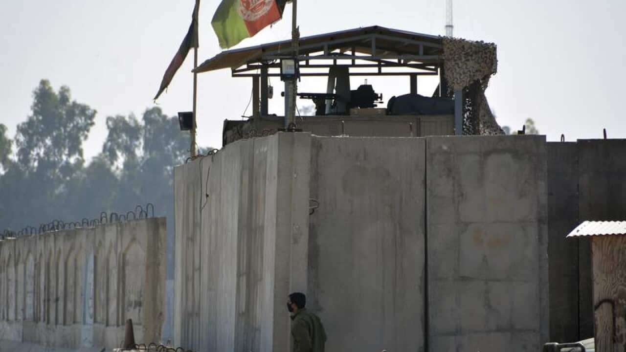 Checkpoint at Jalalabad airport.
