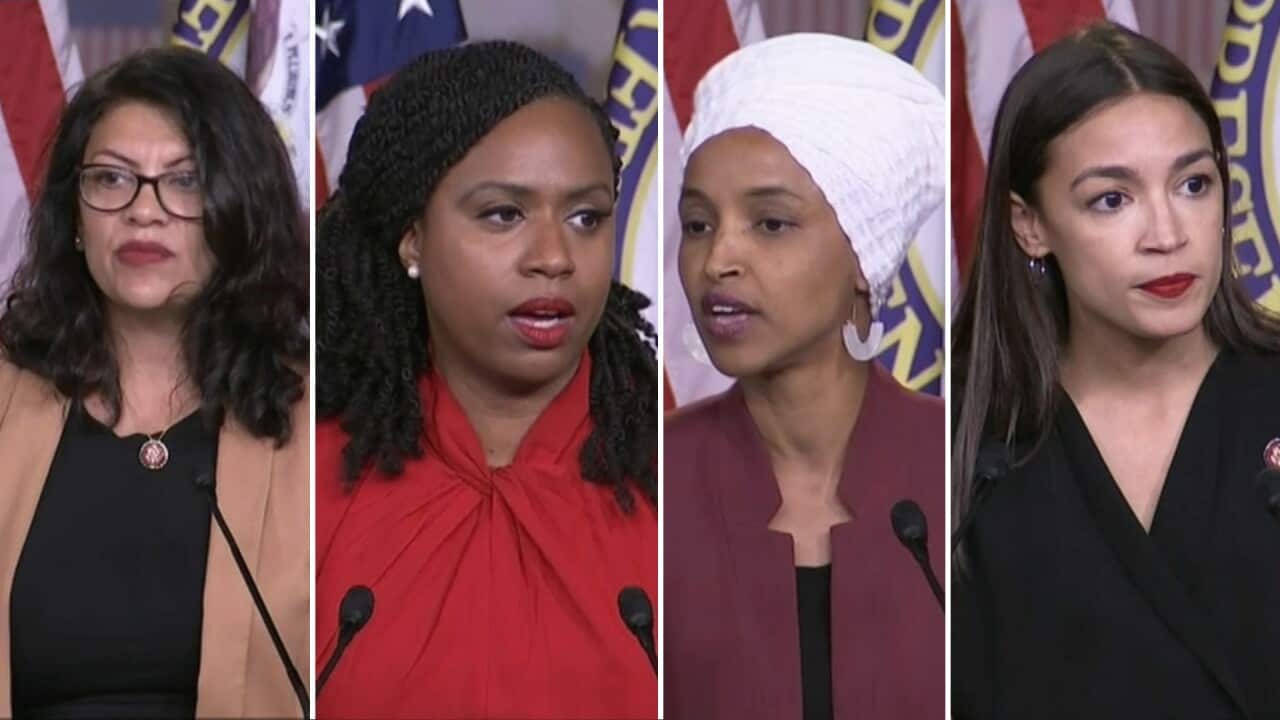 The congresswomen held a joint press conference on Monday.