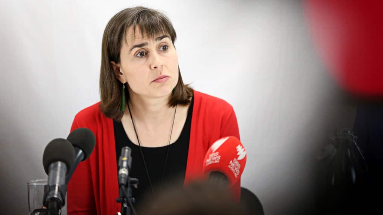 Dr Beth O'Connor from Medecins Sans Frontieres addresses the media in Sydney, Thursday, October 11, 2018