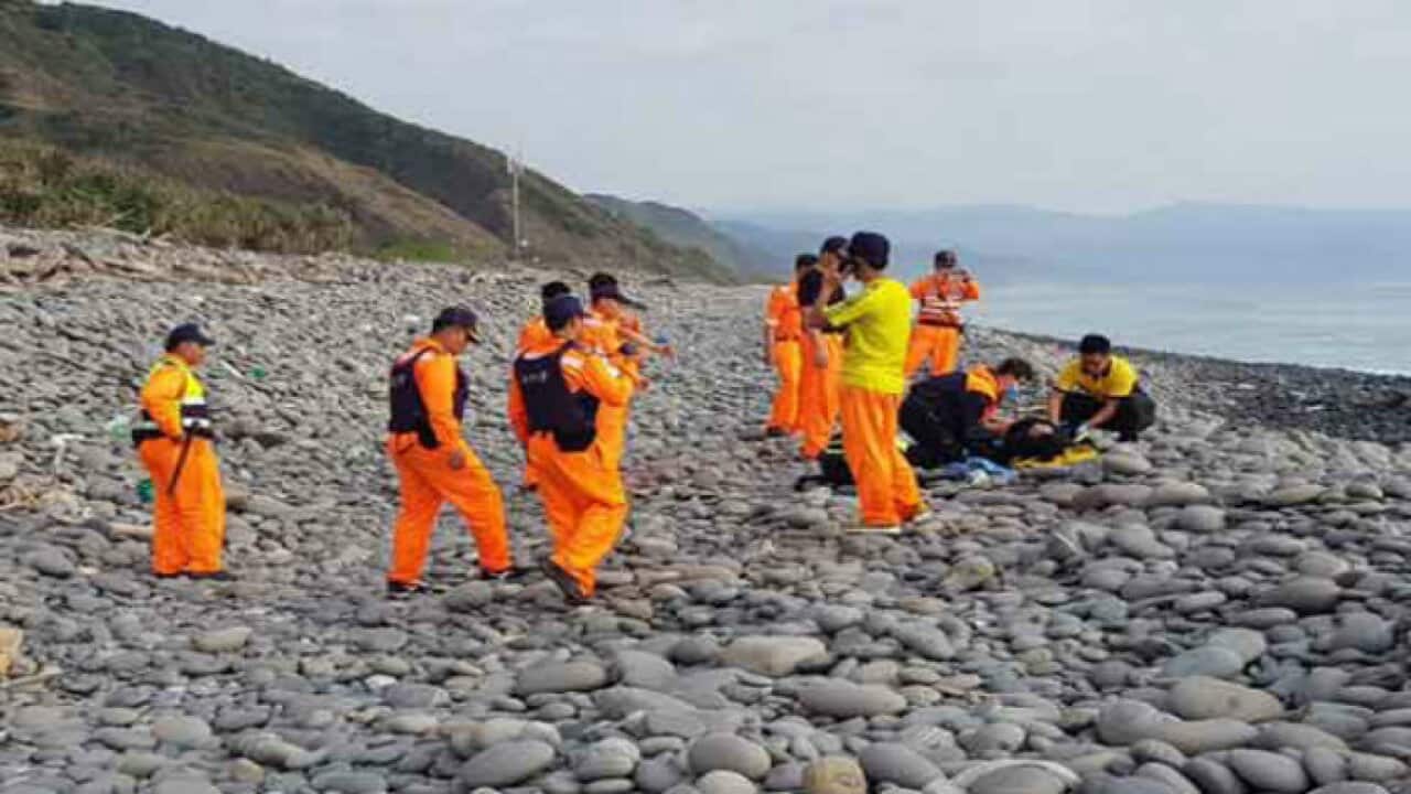 Tuần duyên Taiwan và xác nạn nhân