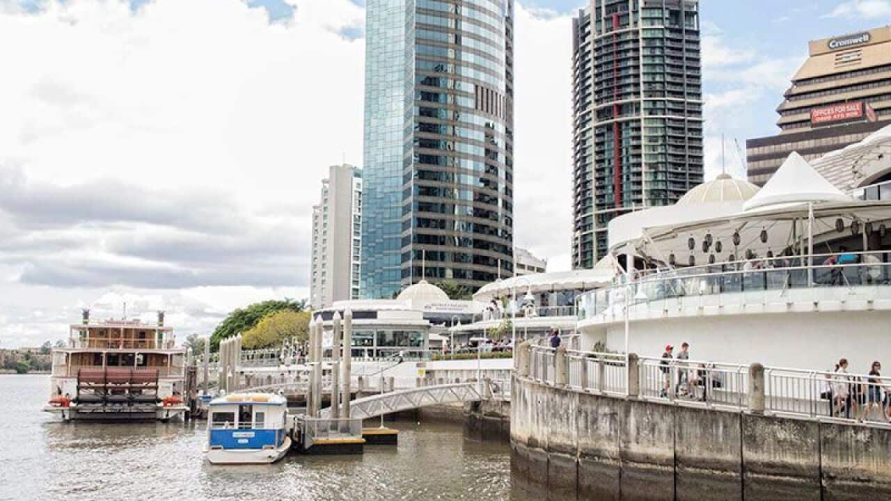View of the Brisbane Riverside precinct