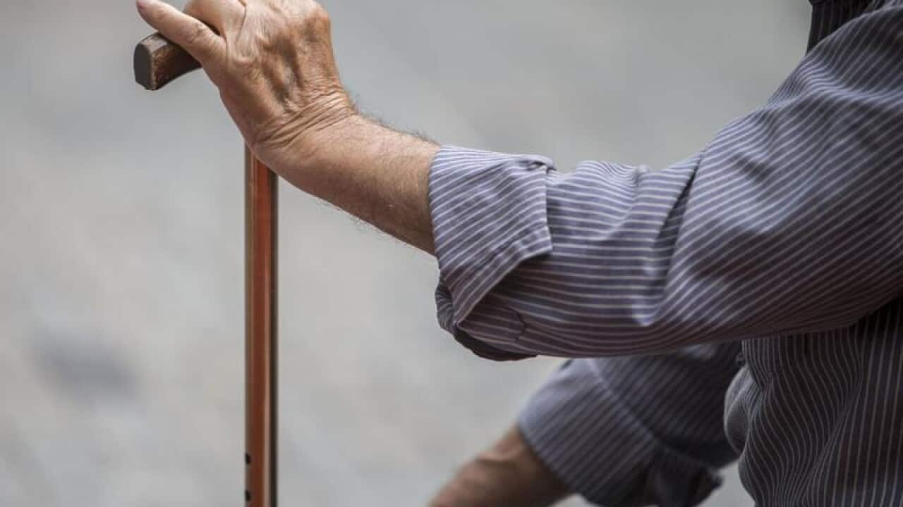 A file image of an elderly man in Brisbane
