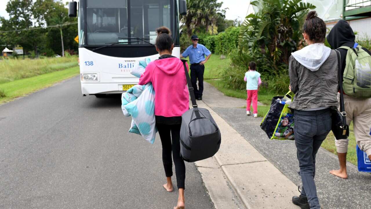 Cabbage Tree Island residents evacuate their homes