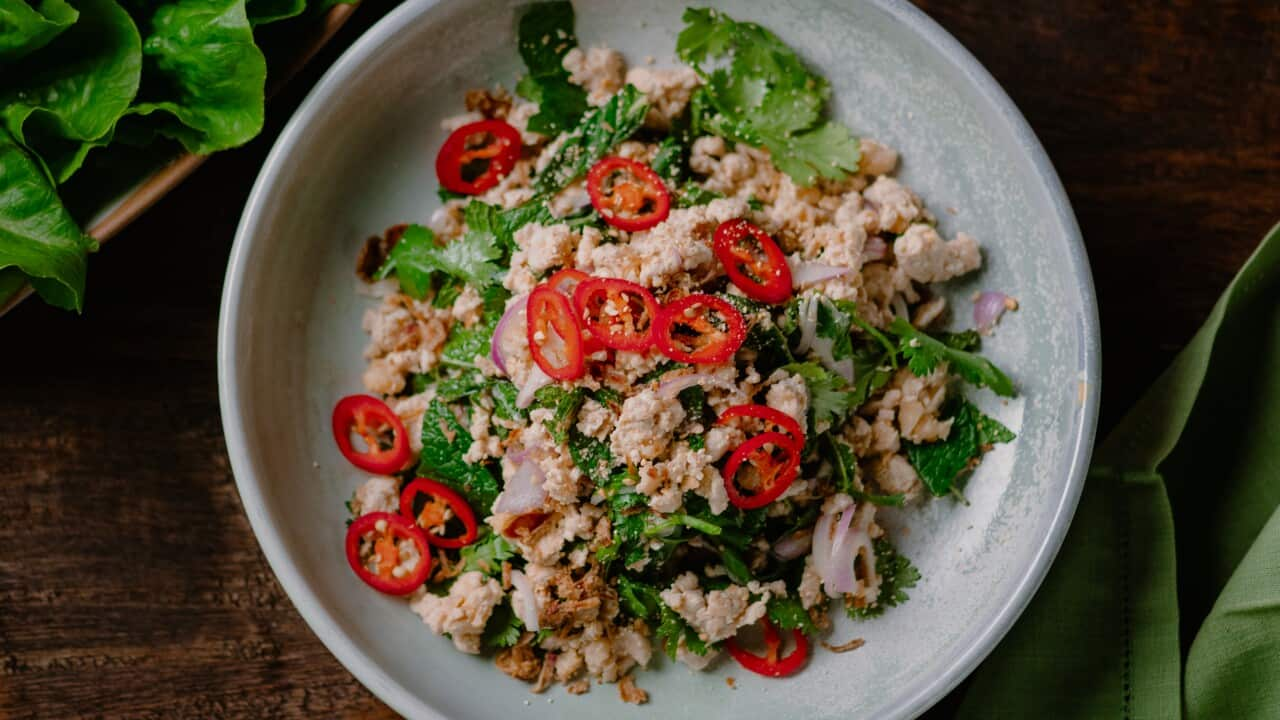 Chicken larb