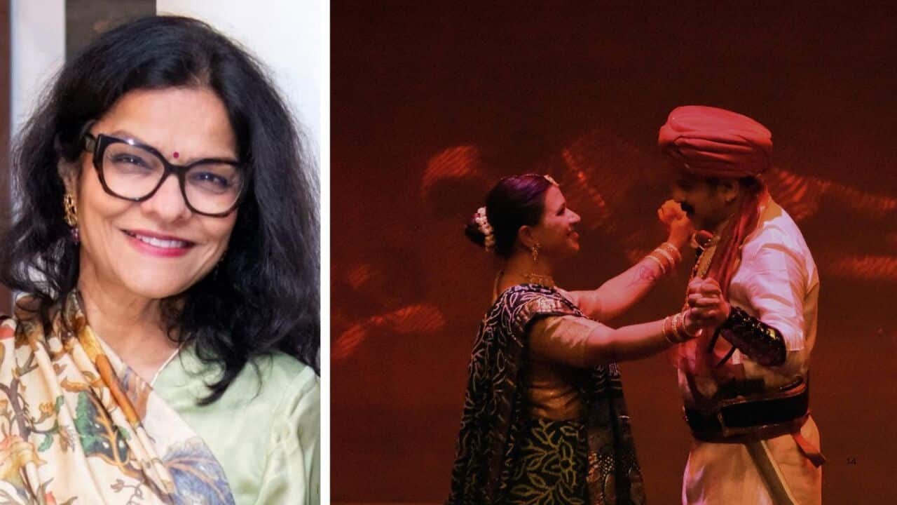 Harsiddhi Mody and a still from one of her theatrical production